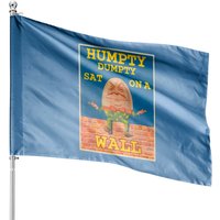 Humpty Dumpty Sat On A Wall House Flags — Drapeaux décoratifs