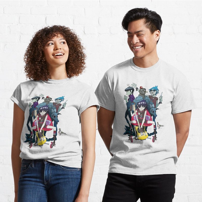 Gorillaz Print Classic T-shirt