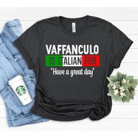 Vaffanculo Is Italian For Have A Great Day, Italia Shirt — T-shirts pour hommes