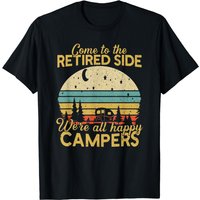 Retired Side We're Happy Campers Retirement Camping Lover T-shirt — T-shirts pour hommes