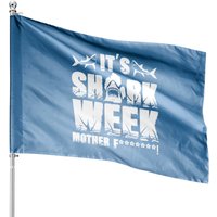 It's Week Of Sharks House Flags — Decorative Flags