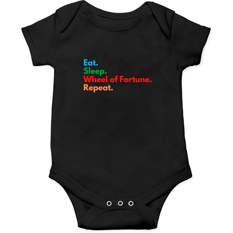 Eat. Sleep. Wheel Of Fortune. Repeat. - Wheel Of Fortune - Onesies — Bodys bébé
