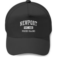 Newport Rhode Island Ri Vintage Established Print Trucker Hats — Casquette de baseball