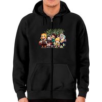 Anime Funny Demons Slayers Cut Team Zip Hoodies — Mens Hoodies