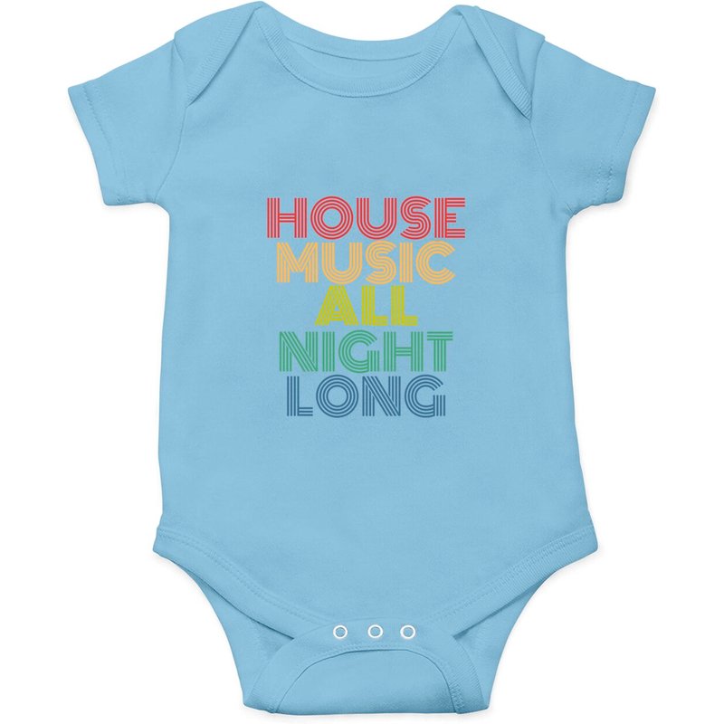 House Music All Night Long Onesies — Bodys bébé