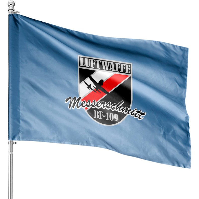 Luftwaffe Messerschmitt Bf 109 - Ww2 Luftwaffe Fighter - House Flags — Drapeaux décoratifs
