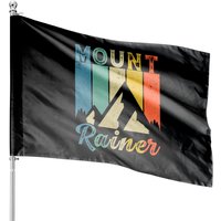 Mount Rainer National Park Mt Rainer Hiking Washington State House Flags — Decorative Flags
