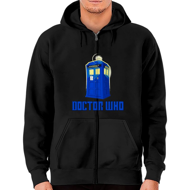 Doctor Who Dr. Zip Hoodies — Mens Hoodies