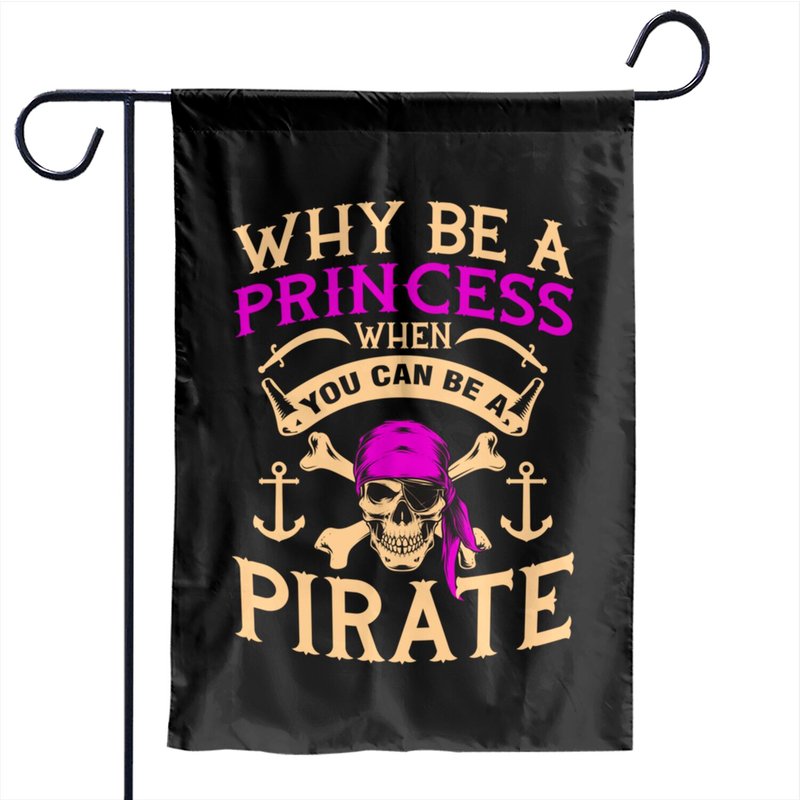 Pirate Shirt For Girls Tampa Gasparilla Crossbones Skull Garden Flags — Drapeaux décoratifs