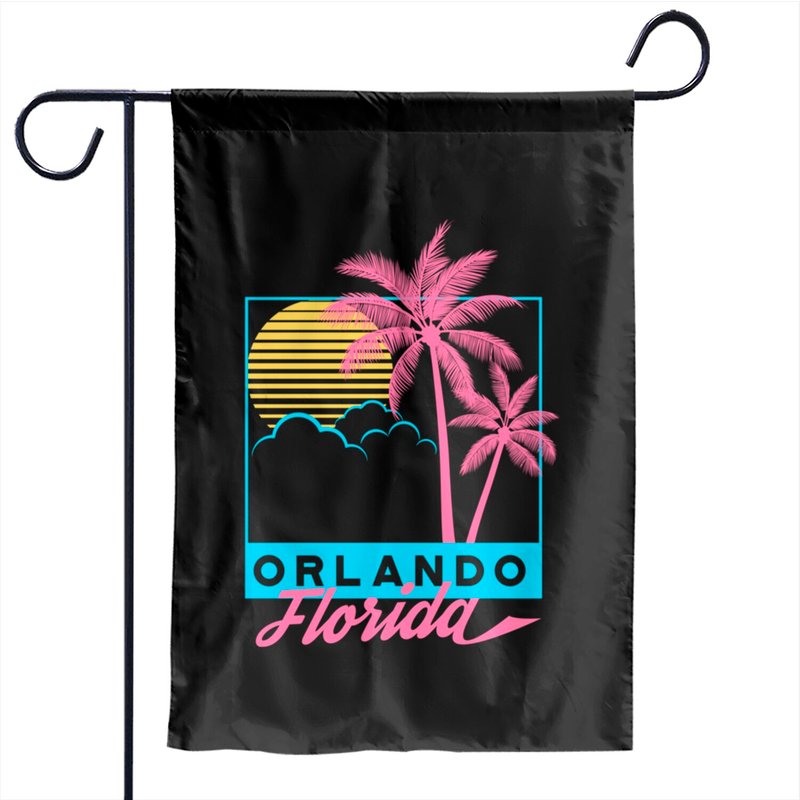 Florida Palm Tree Garden Flags For Orlando Beach — Drapeaux décoratifs