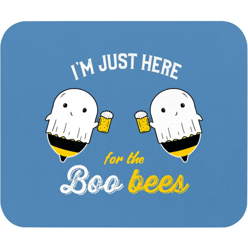 I'm Just Here For The Boo Bees Halloween Costume Ghost Pullover Mouse Pads — Tapis de souris et sous-mains
