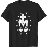Miraculous Medal Of Immaculate Conception Catholic Marian Pullover T-shirts — T-shirts pour hommes