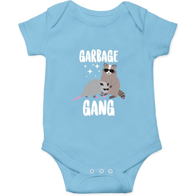 Opossum And Raccoon Shirt Garbage Gang Onesies — Bodys bébé