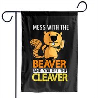 Beaver Liquor Garden Flags Mess With The Beaver And You Get The Cleaver