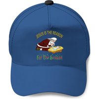 Kneeling Santa With Baby Jesus Is The Reason Baseball Caps