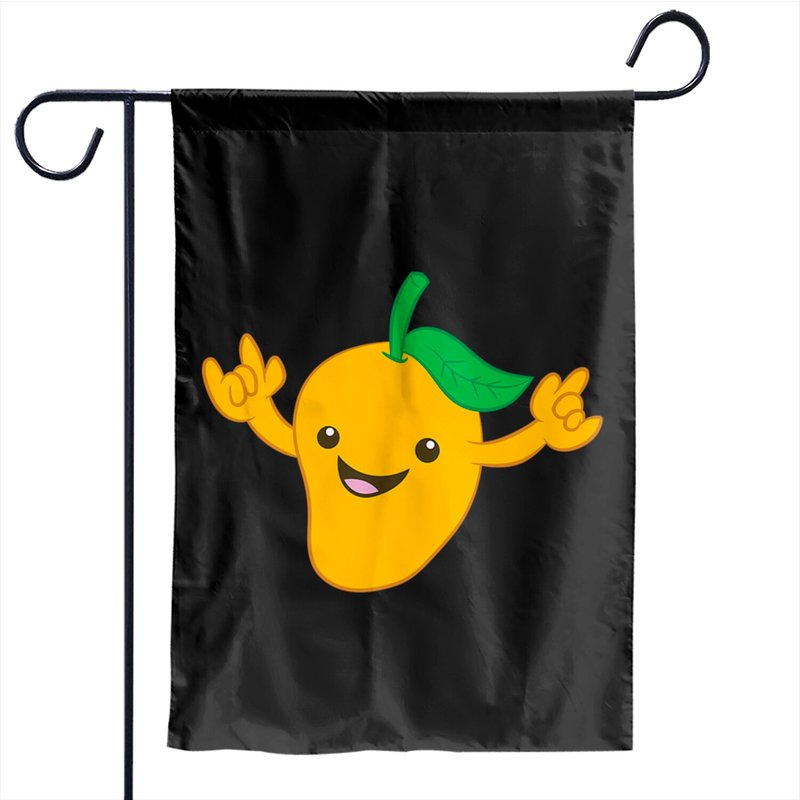 Mango Fruit Dancing Love Mangos Garden Flags — Decorative Flags