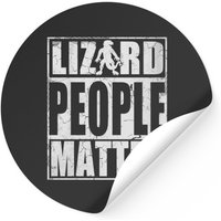 Lizard People Matter Squad Reptilian Stickers — Autocollants et stickers