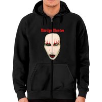 Marilyn Manson Red Lips Rock Heavy Metal Official Zip Hoodies — Sweats à capuche pour hommes