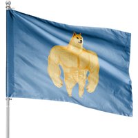 Swole Doge - Meme - House Flags — Drapeaux décoratifs