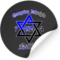 Gangster Stickers Gangster Disciple Nation Gd 74 Folks Gdn — Stickers & Decals