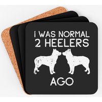 Normal 2 Heelers Ago Blue Red Australian Cattle Dog Coasters