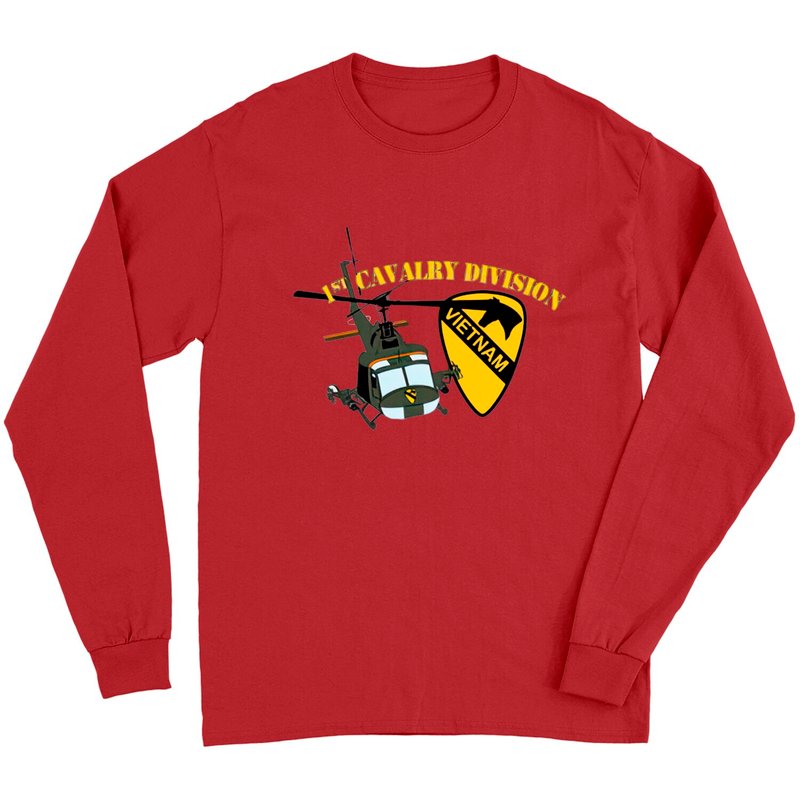 1st Cavalry Division - Vietnam - 1st Cavalry Division - Long Sleeves — T-shirts pour hommes
