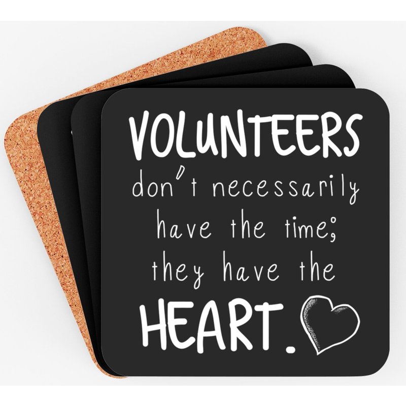 Volunteer Appreciation Gift Coasters — Sous-verres et napperons