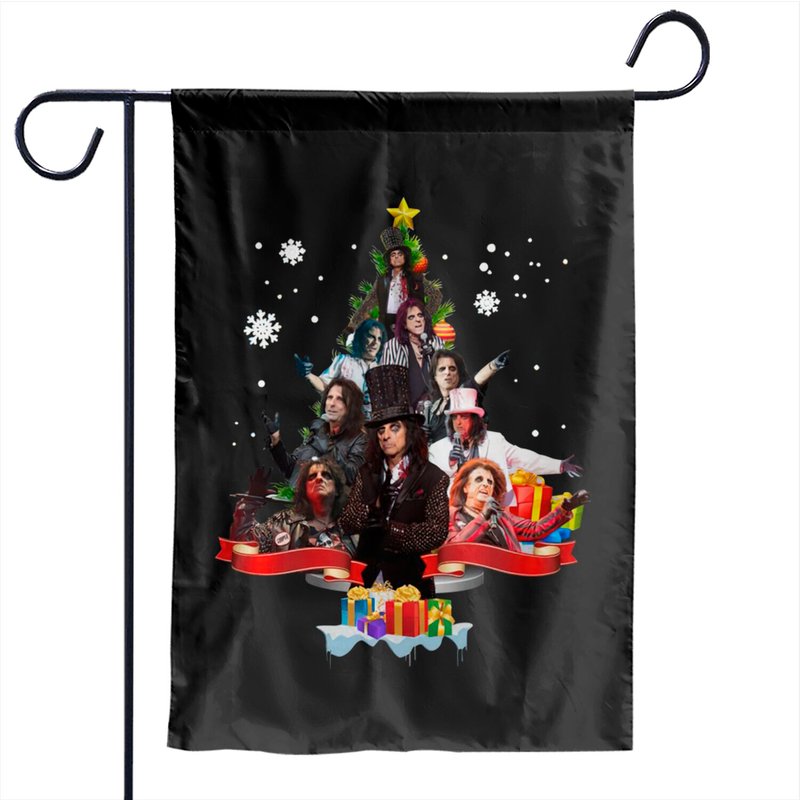 Christmas Tree Alice Cooper — Drapeaux décoratifs
