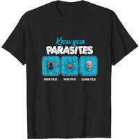 Know Your Parasites - Funny Pullover T-shirts — T-shirts pour hommes