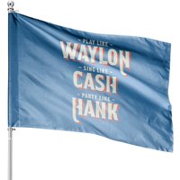 Waylon, Cash, And Hank - Party House Flags