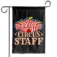 Circus Party Circus Staff Garden Flags — Drapeaux décoratifs