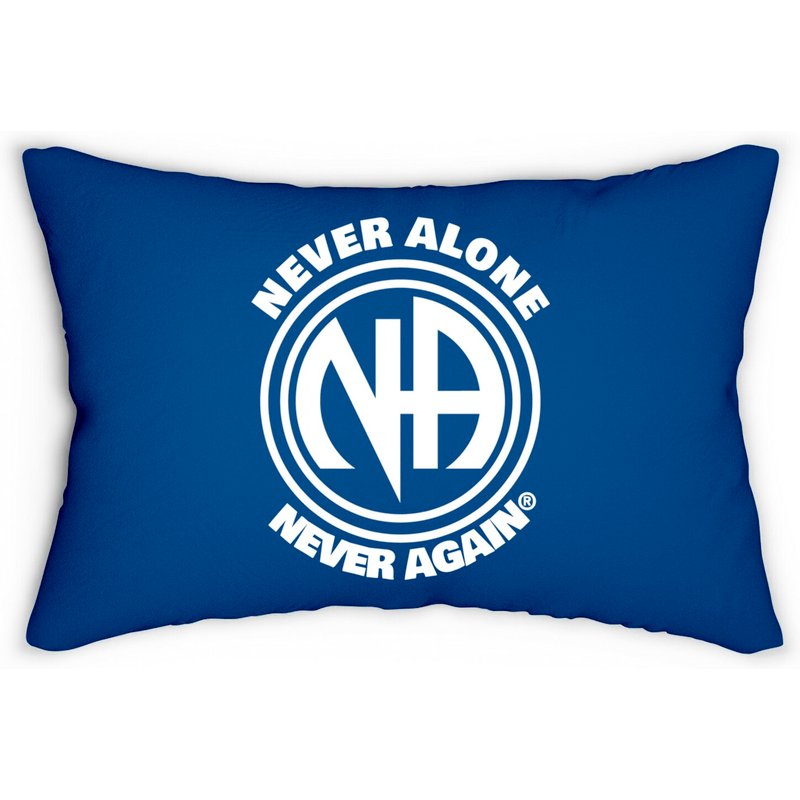 Narcotics Anonymous Logo Symbol 12 Step Recovery Na Aa Lumbar Pillows — Coussins décoratifs