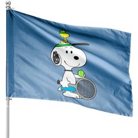 Snoopy Tennis Time - Snoopy Fan - House Flags