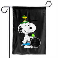 Snoopy Tennis Time - Snoopy Fan - Garden Flags — Drapeaux décoratifs