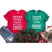 Todd And Margo Matching Christmas Vacation Shirts