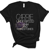 Carrie Underwood Denim And Rhinestones Bling T-shirt