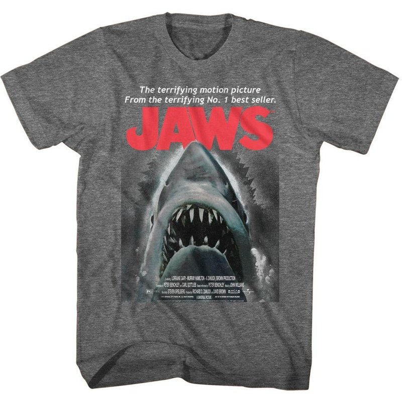 Jaws Movie Poster Shirt — T-shirts pour hommes