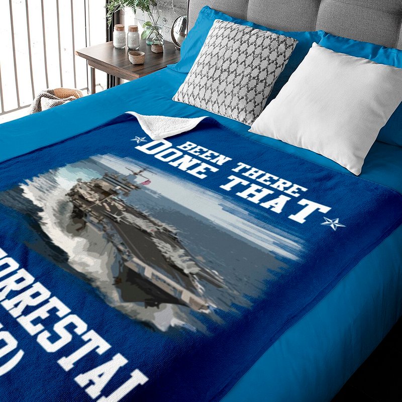 Uss Forrestal Cv-59 Navy Ships - Father Day - Baby Blankets — Baby Blankets