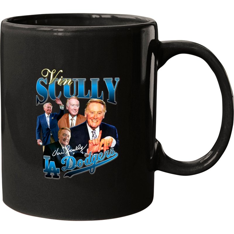 Vin Scully Shirt, Vintage Vin Scully Style 90s Mugs — Tasses et gobelets