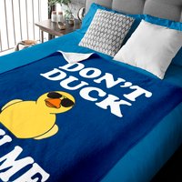 Don't Duck With Me Rubber Duck Baby Blankets