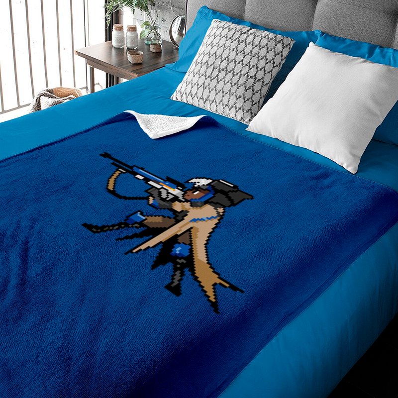 Overwatch - 16-bit Ana - Overwatch - Baby Blankets — Couvertures pour bébé