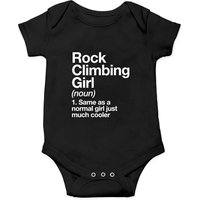 Rock Climbing Girl Definition Onesies