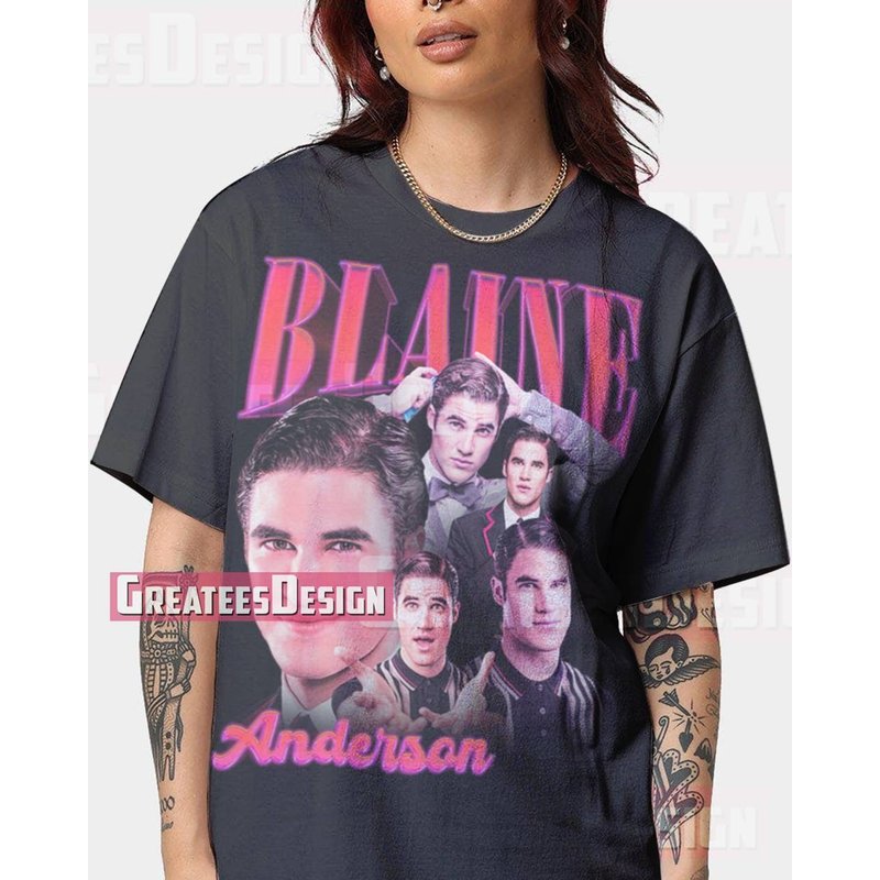 Limited Blaine Anderson Shirt Darren Criss Tshirt — T-shirts pour hommes