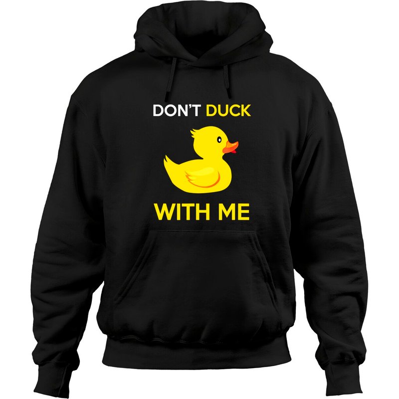 Don't Duck With Me Yellow Rubber Duck Hoodies — Sweats à capuche pour hommes