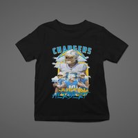 Breiden Fehoko Chargers Justin Herbert Shirt — T-shirts pour hommes