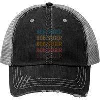 Graphic Bob Arts Seger Vaporwave Distressed Vintage Style Print Trucker Hats