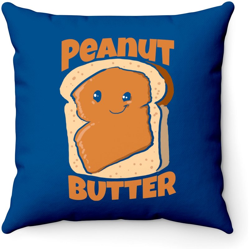 Peanut Butter Jelly Pullover Throw Pillows — Decorative Cushions