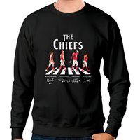 The Chiefs Sweatshirts Walking Abbey Road Signatures Sweatshirts — Sweats à capuche pour hommes