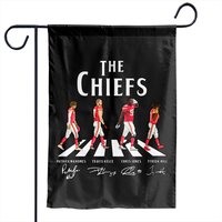 The Chiefs Garden Flags Walking Abbey Road Signatures Garden Flags