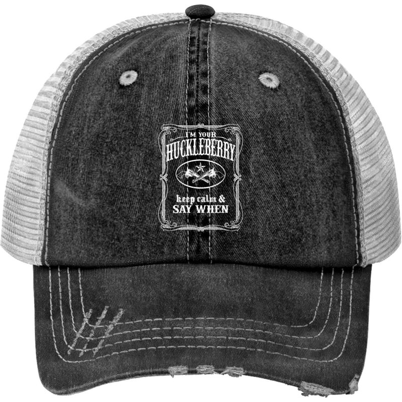 I'm Your Huckleberry (vintage Distressed Look) - Tombstone - Print Trucker Hat — Casquette de baseball